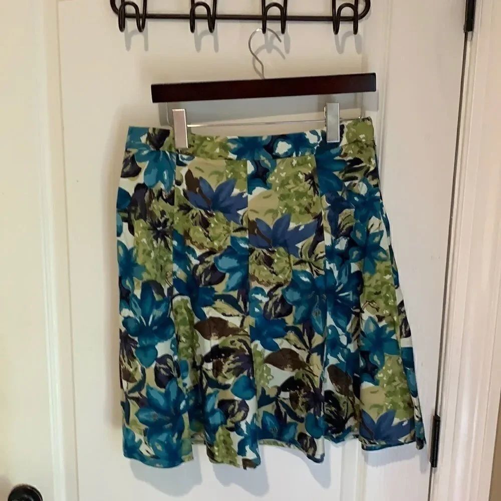 ☀️ Vintage George Stretch bright floral skirt ☀️